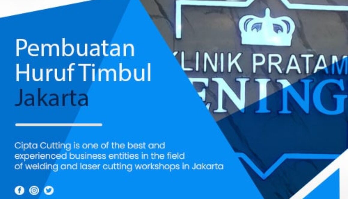 Pembuatan huruf timbul jakarta